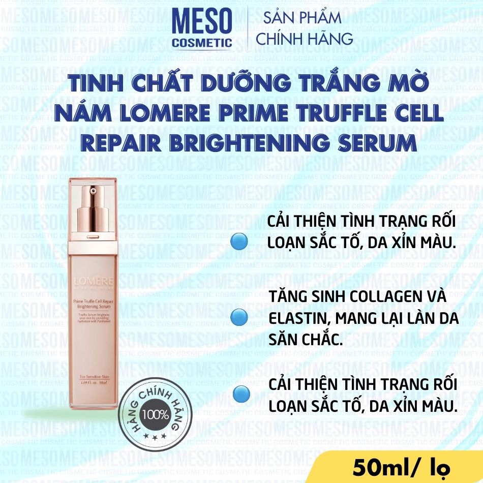 Tinh Chất Dưỡng Trắng Mờ Nám Lomere Prime Truffle Cell Repair Brightening Serum
